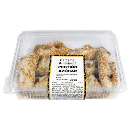 Pestiños con azúcar, 250g.