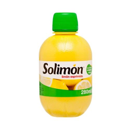 SOLIMON Aderezo de limón exprimido 100% 280 ml.
