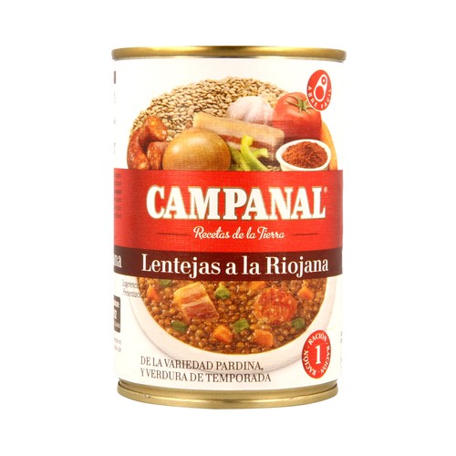 CAMPANAL Lentejas con chorizo 425 g.