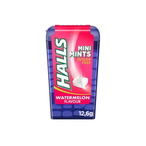 HALLS Caramelos sabor sandía Mini Mints HALLS 12,5 g.
