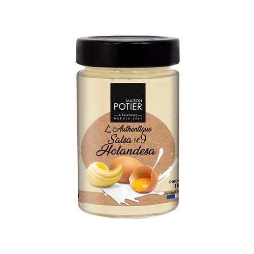 MAISON POTIER Salsa Holandesa, de mantequilla y zumo de limón concentrado 180 g.