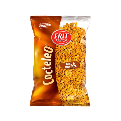 FRIT RAVICH FRIT RAVICH COCTELEO Cóctel de maíz y cacahuetes con sabor a miel y mostaza 1 kg..