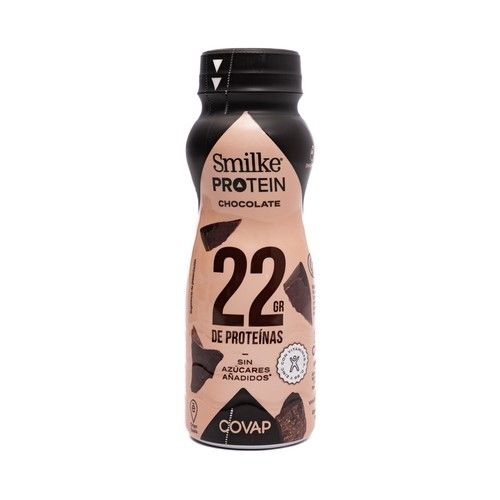 COVAP Batido de chocolate sin azúcares añadidos y con alto contenido en proteínas  Smilke protein 250 ml.