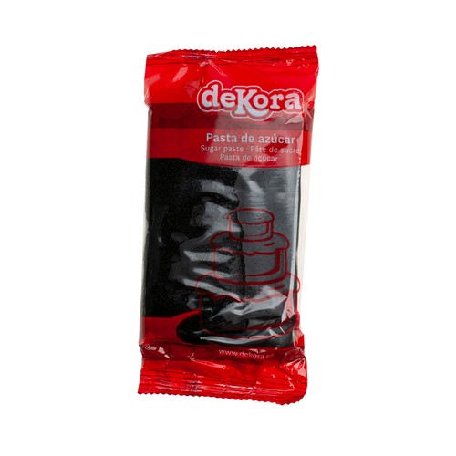 DEKORA Pasta de azúcar negro 250 g.