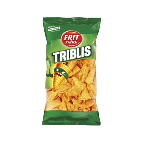 FRIT RAVICH Snack de conos de maíz con sabor a bacon y queso FRIT RAVICH TRIBLIS bolsa de 110 g.