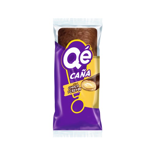 QÉ! Caña sabor choco y crema 107 g.