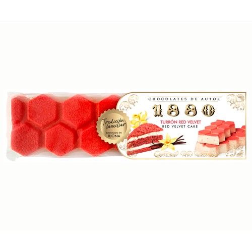 1880 Turrón praliné de red velvet 200 g.