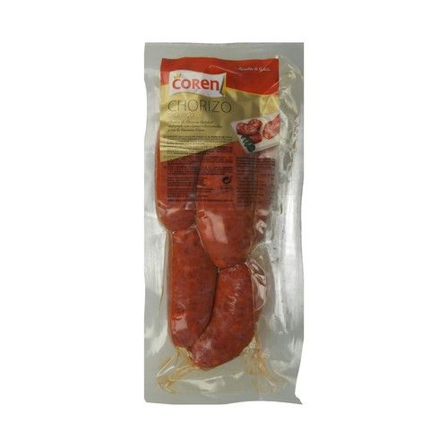 COREN Chorizo gallego de primera calidad, envasado al vacio COREN 500 g.