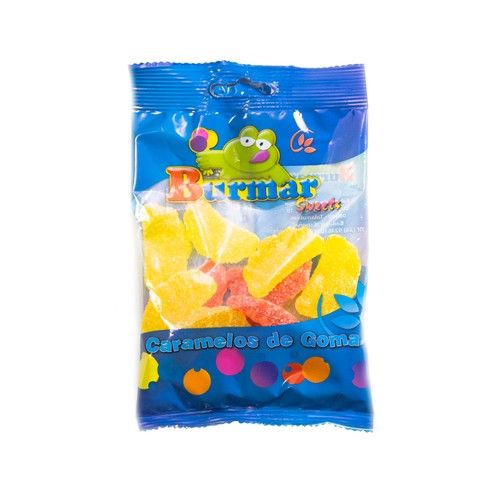 BURMAR Caramelos de goma, gajos naranja y limón BURMAR 100 g.
