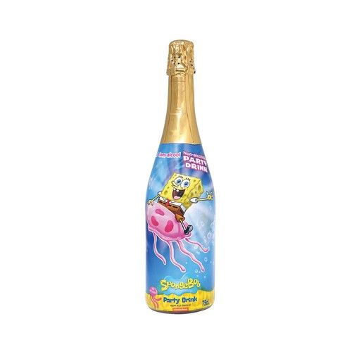 ESPADAFOR Bebida refrescante de zumo de frutas, Bob Esponja Jellyfish 75 cl.