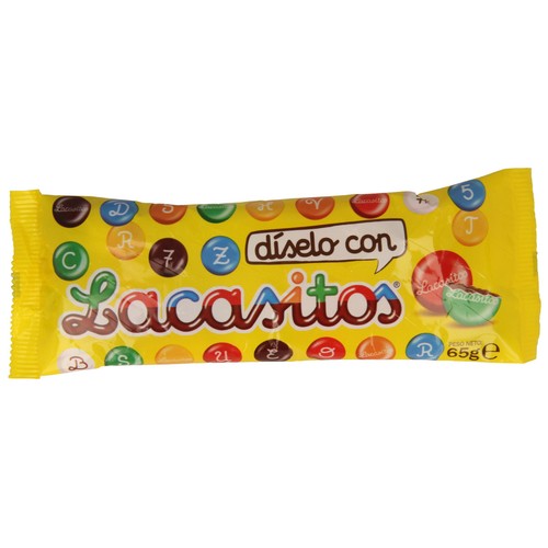 LACASITOS Grageas de colores con chocolate 65 g.
