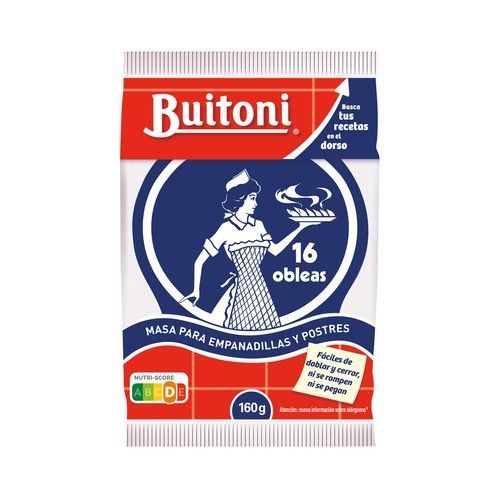 BUITONI Masa para empanadillas medianas (Obleas)160 g.