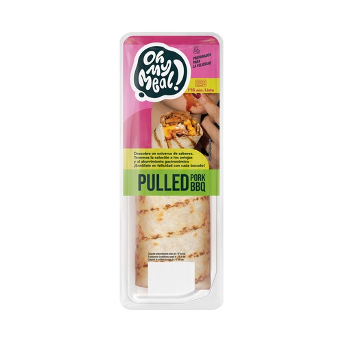 OH MY DEAL! Flauta pulled pork bbq al estilo americano 240 g.