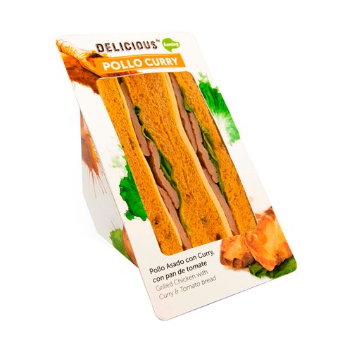 ÑAMING Sándwich de pollo con salsa César 200 g.