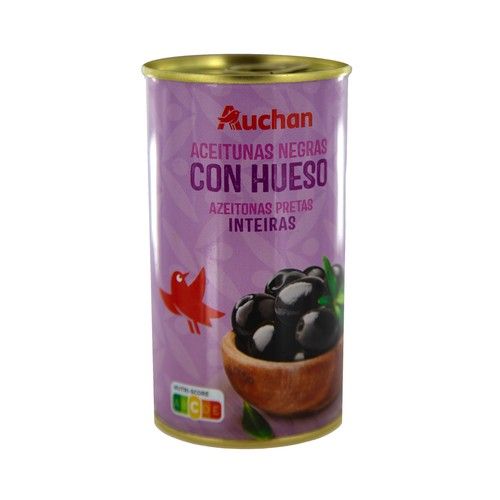 PRODUCTO ALCAMPO Aceitunas negras con hueso 200 g.