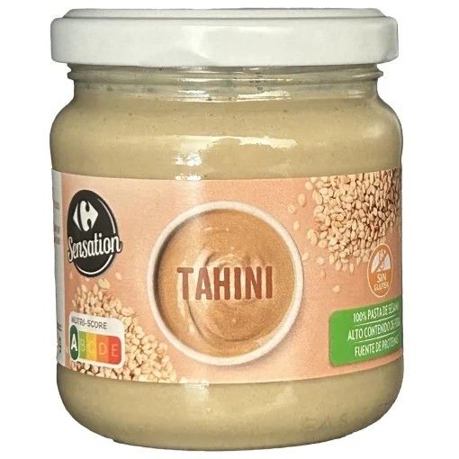 Crema tahini Carrefour Sensation sin gluten 180 g.