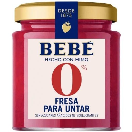 Fresa para untar Bebé sin azúcar añadido 230 g.