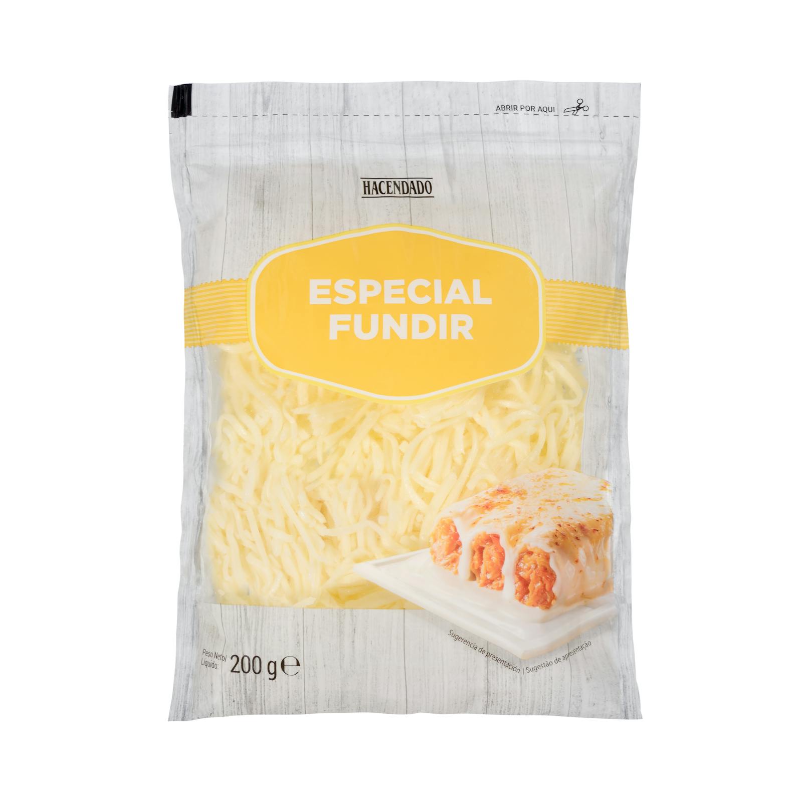 Queso rallado especial fundir mezcla Hacendado
