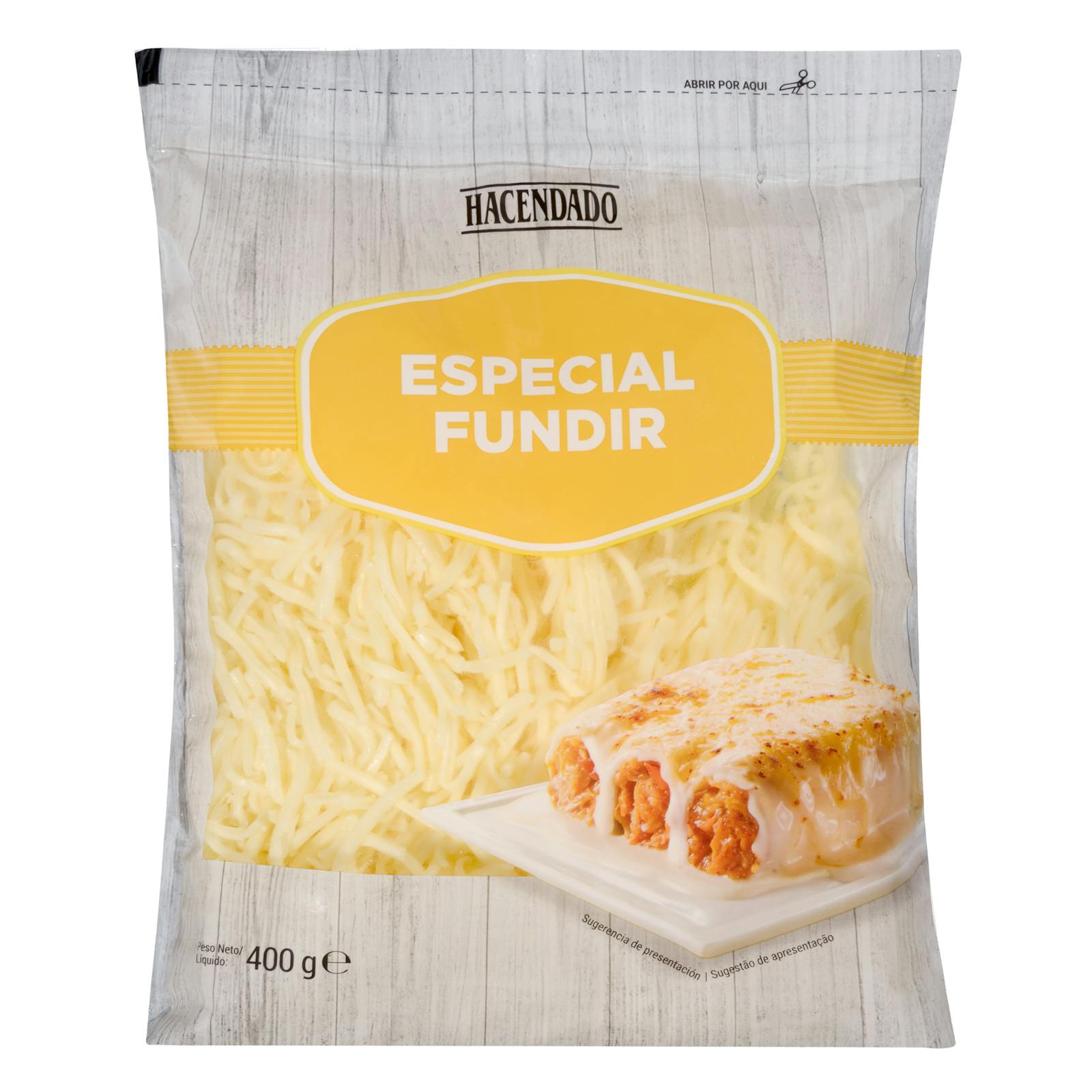 Queso rallado especial fundir mezcla Hacendado
