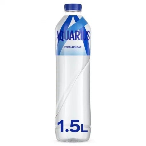Aquarius bebida isotónica sabor limón zero botella 1.5 l.
