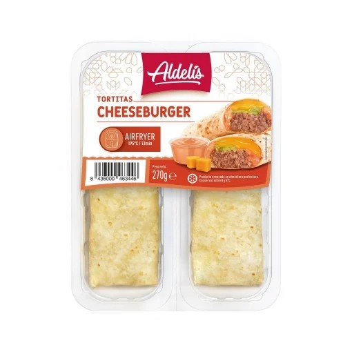 Tortita cheeseburger Aldelís 270 g.
