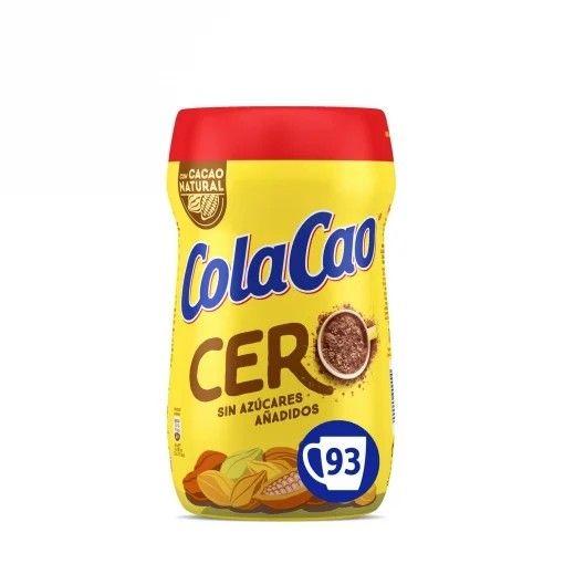 Cacao soluble Cola Cao Cero sin azúcar añadido 700 g.