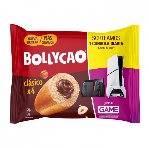 Bollo relleno de cacao Bollycao 4 ud.