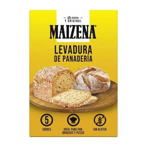 Levadura de panadería Maizena sin gluten 27,5 g.