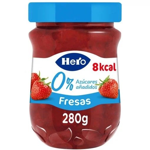 Confitura de fresas Diet Hero sin azúcar añadido 280 g.