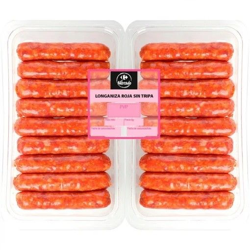 Longaniza roja fresca El Mercado 650 g