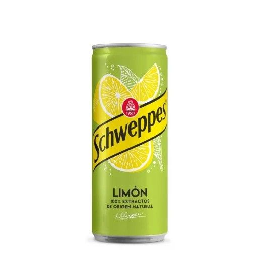 Schweppes de limón lata 33 cl.