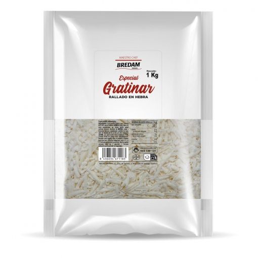 Queso rallado para gratinar Bredam 1 kg