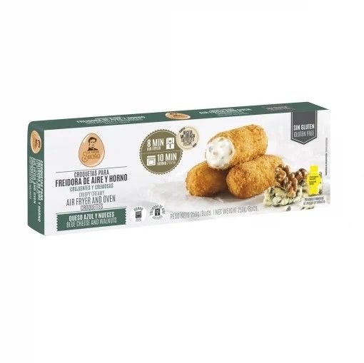 Croquetas de queso azul y nueces para freidora de aire y horno La Cocina de Senén sin gluten 250 g.