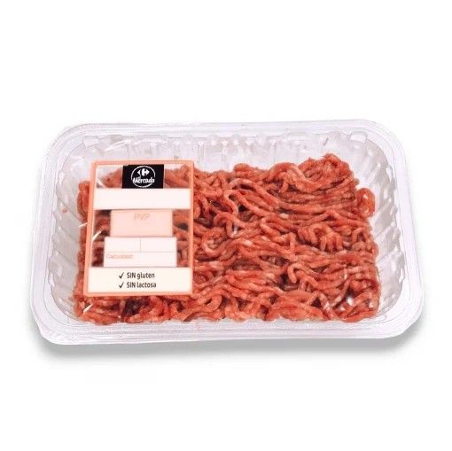 Preparado de carne burger meat vacuno y cerdo El Mercado 500 g