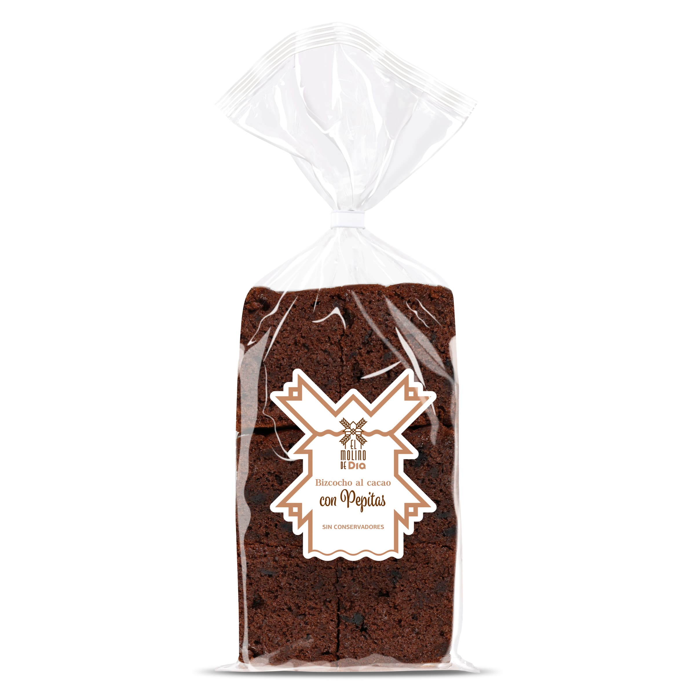 Bizcocho con pepitas de chocolate El molino de Dia bolsa 350 g