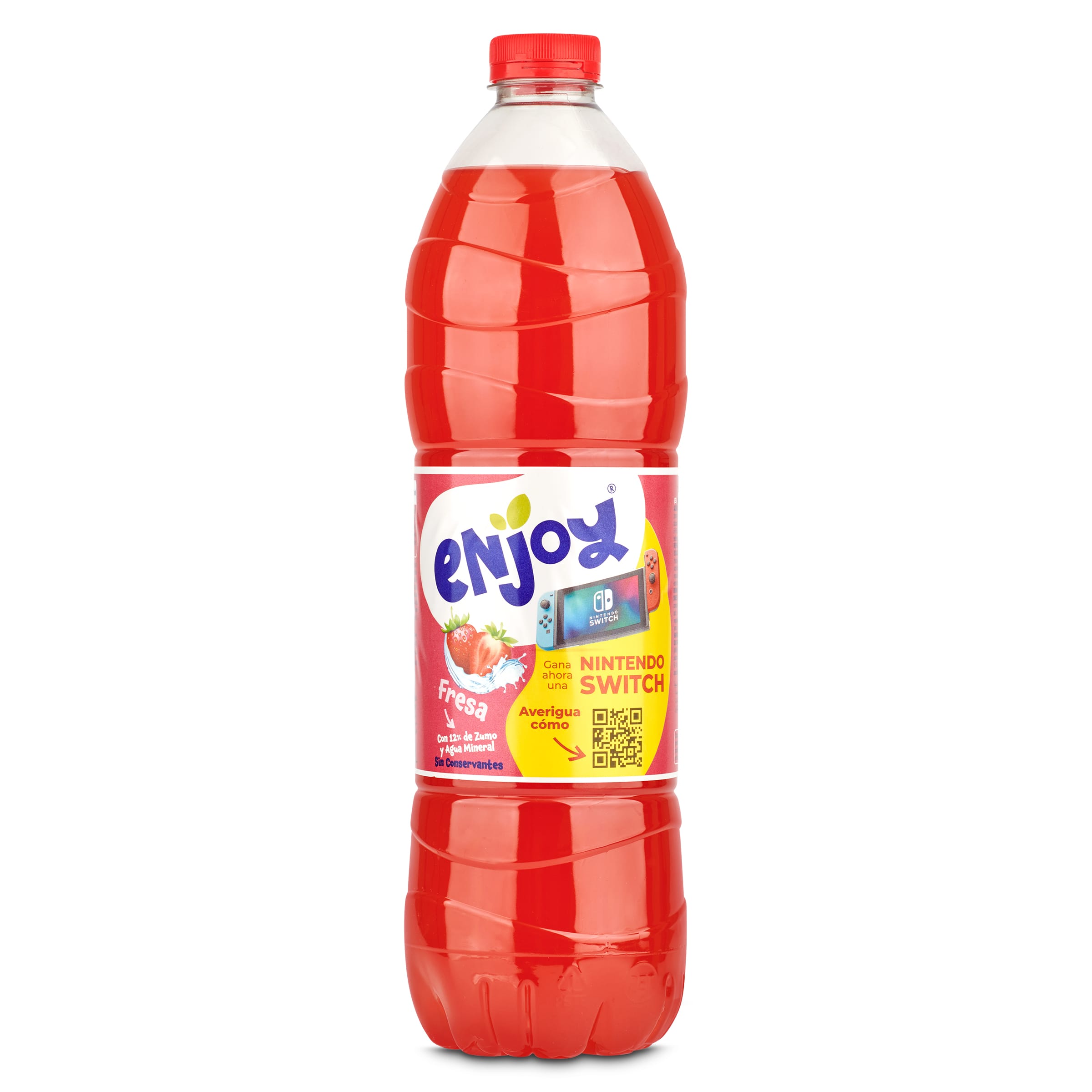 Refresco de fresa sin gas Enjoy 1.5 L