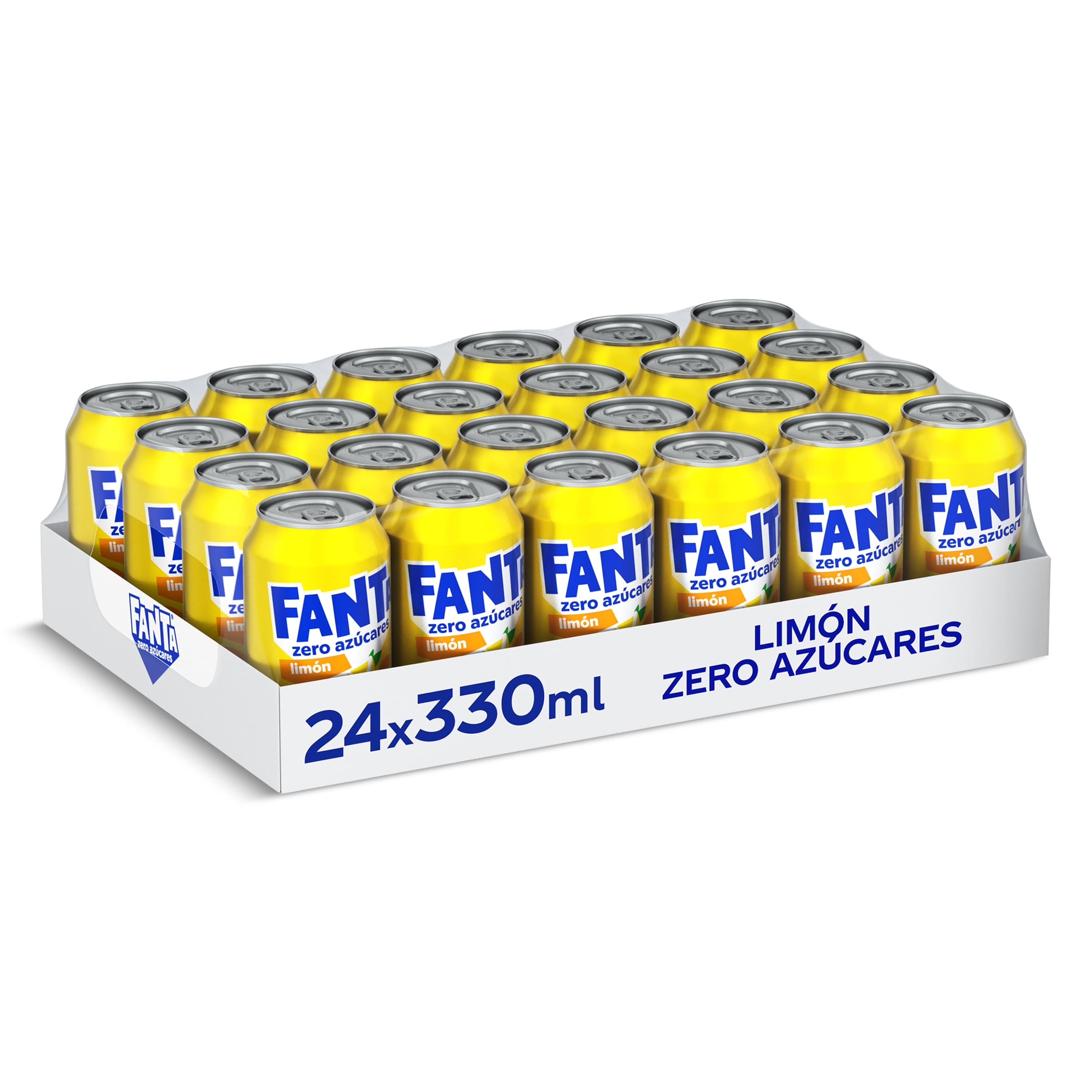 Fanta de limón zero pack 24 x 330 ml