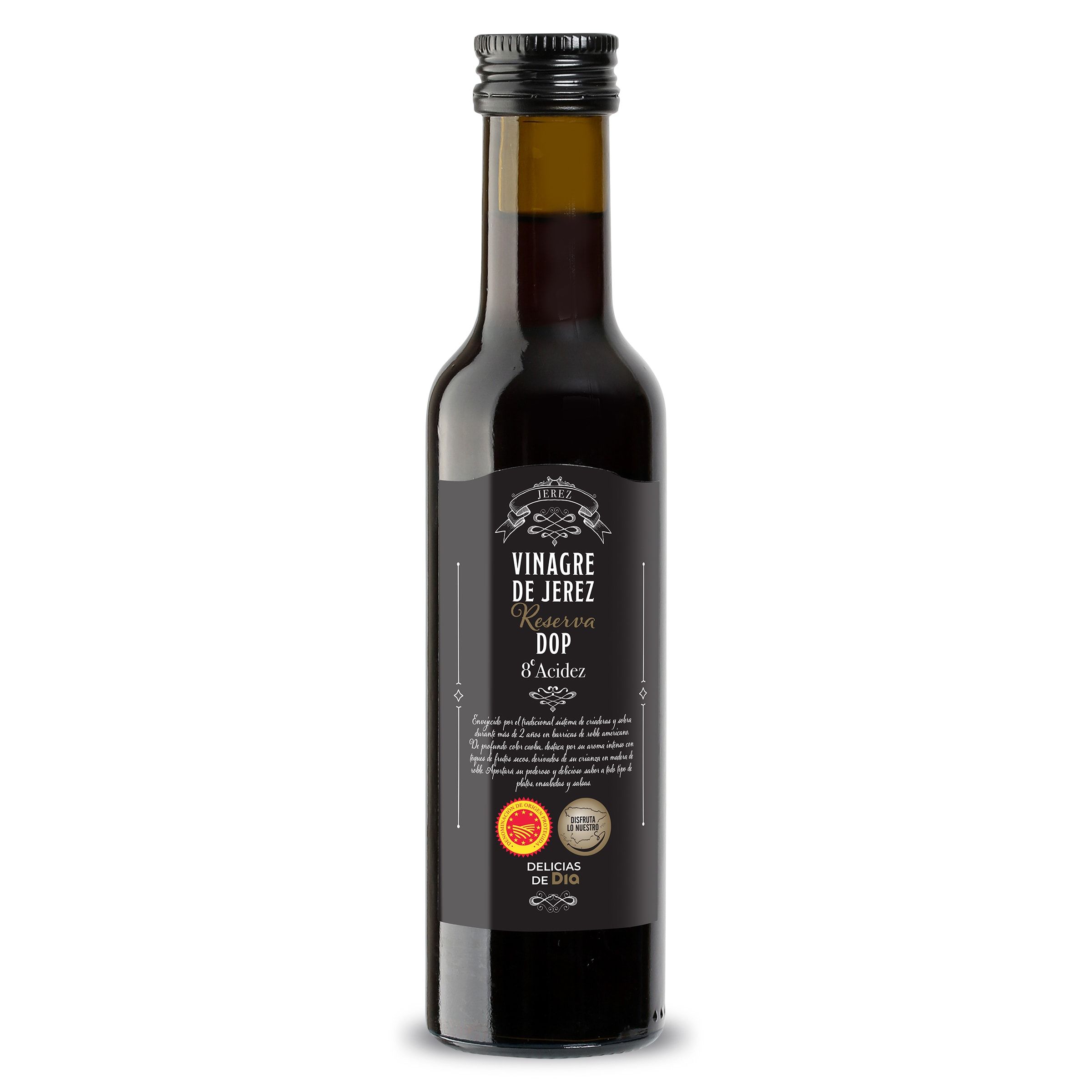 Vinagre de jerez reserva D.O.P. Delicias de Dia 250 ml