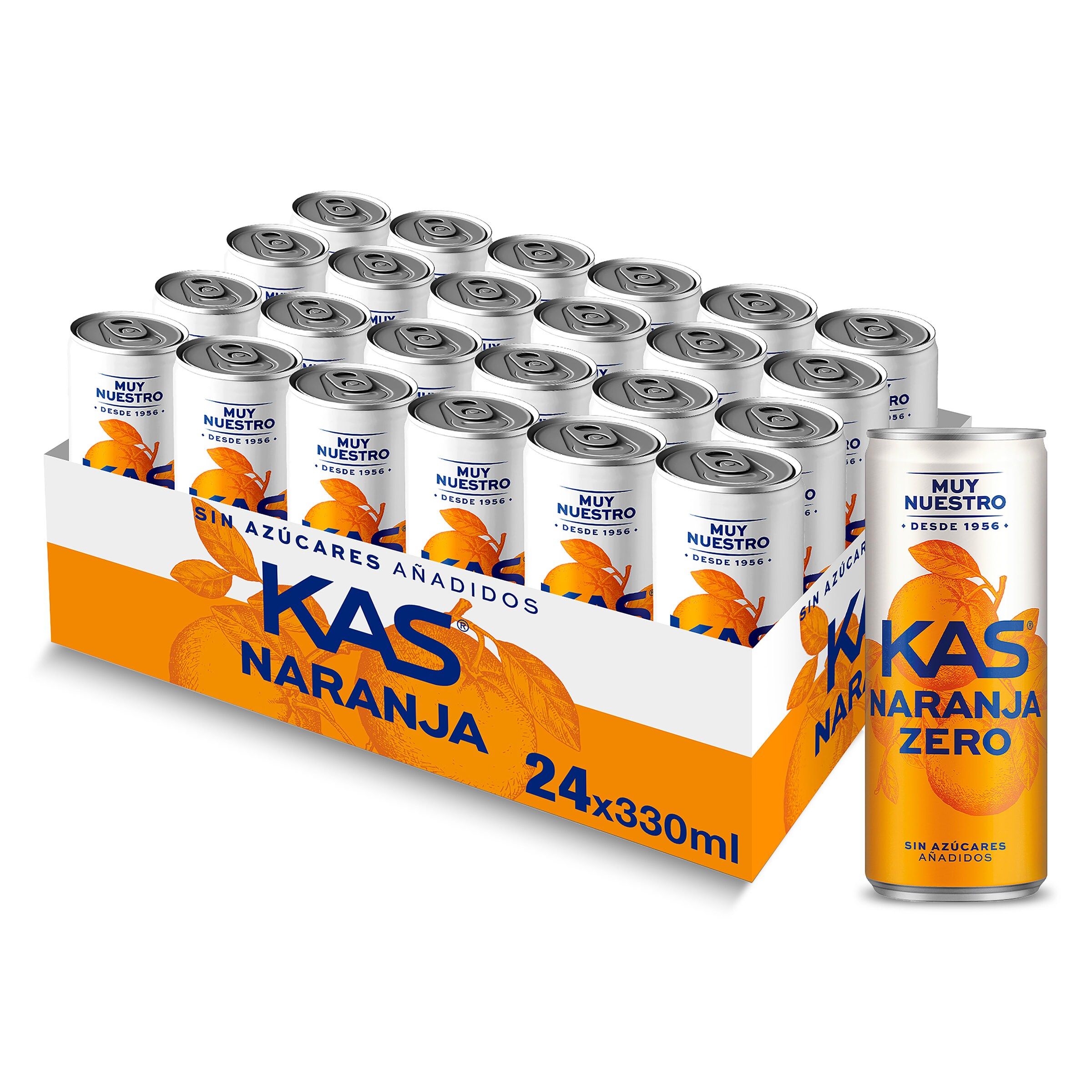 Kas de naranja zero pack 24 x 330 ml