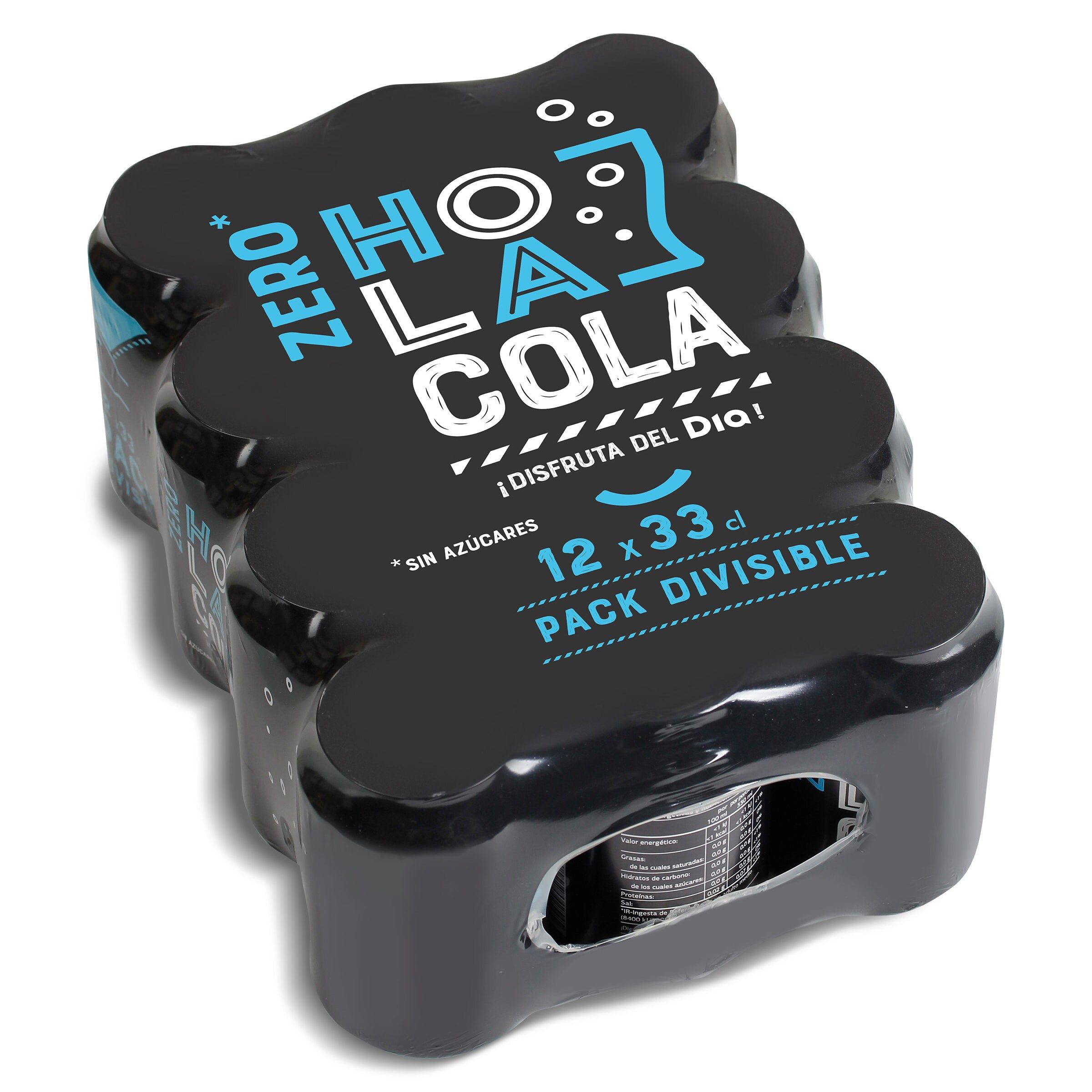 Refresco de cola zero Dia Hola Cola 12 x 330 ml