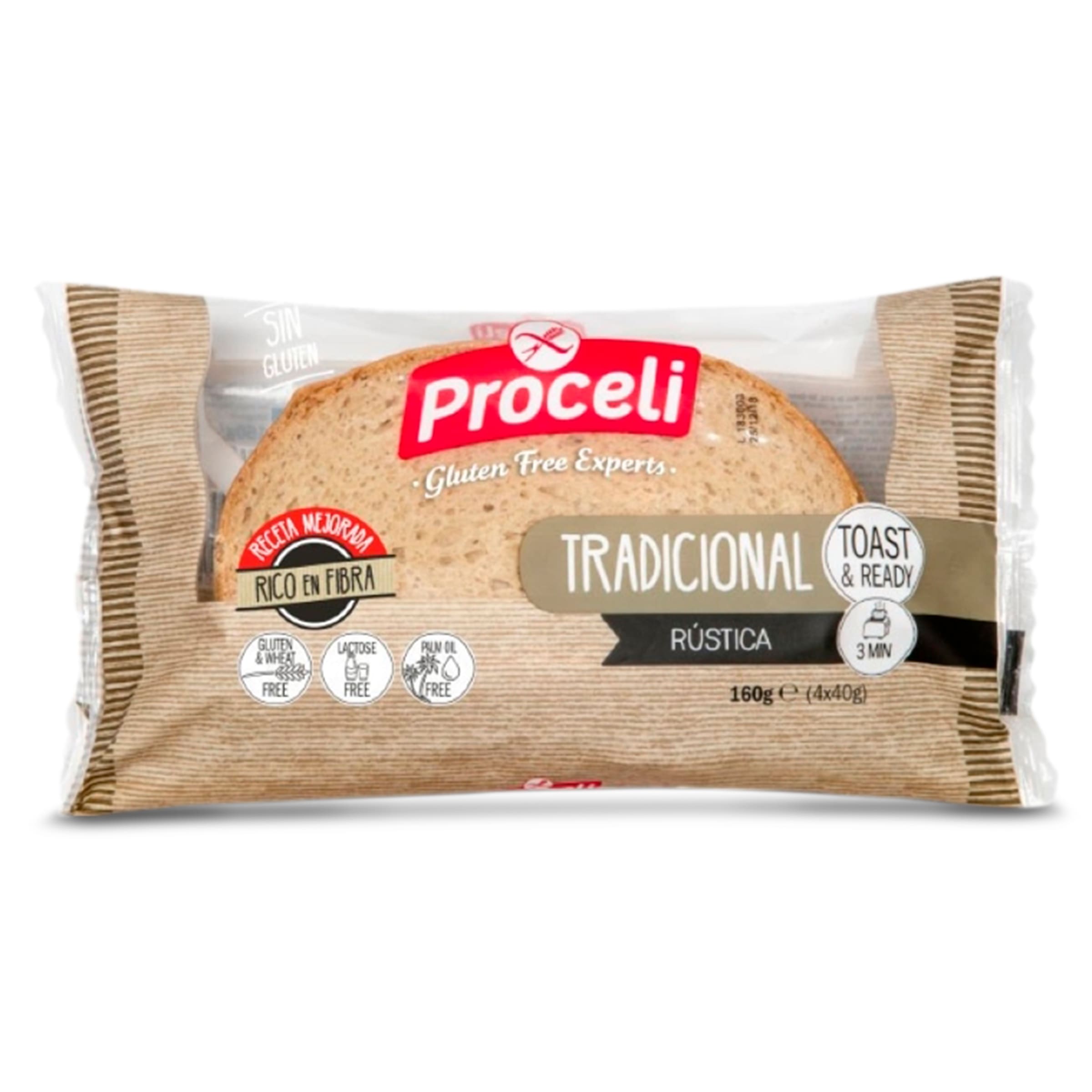 Pan tradicional sin gluten Proceli 160 g