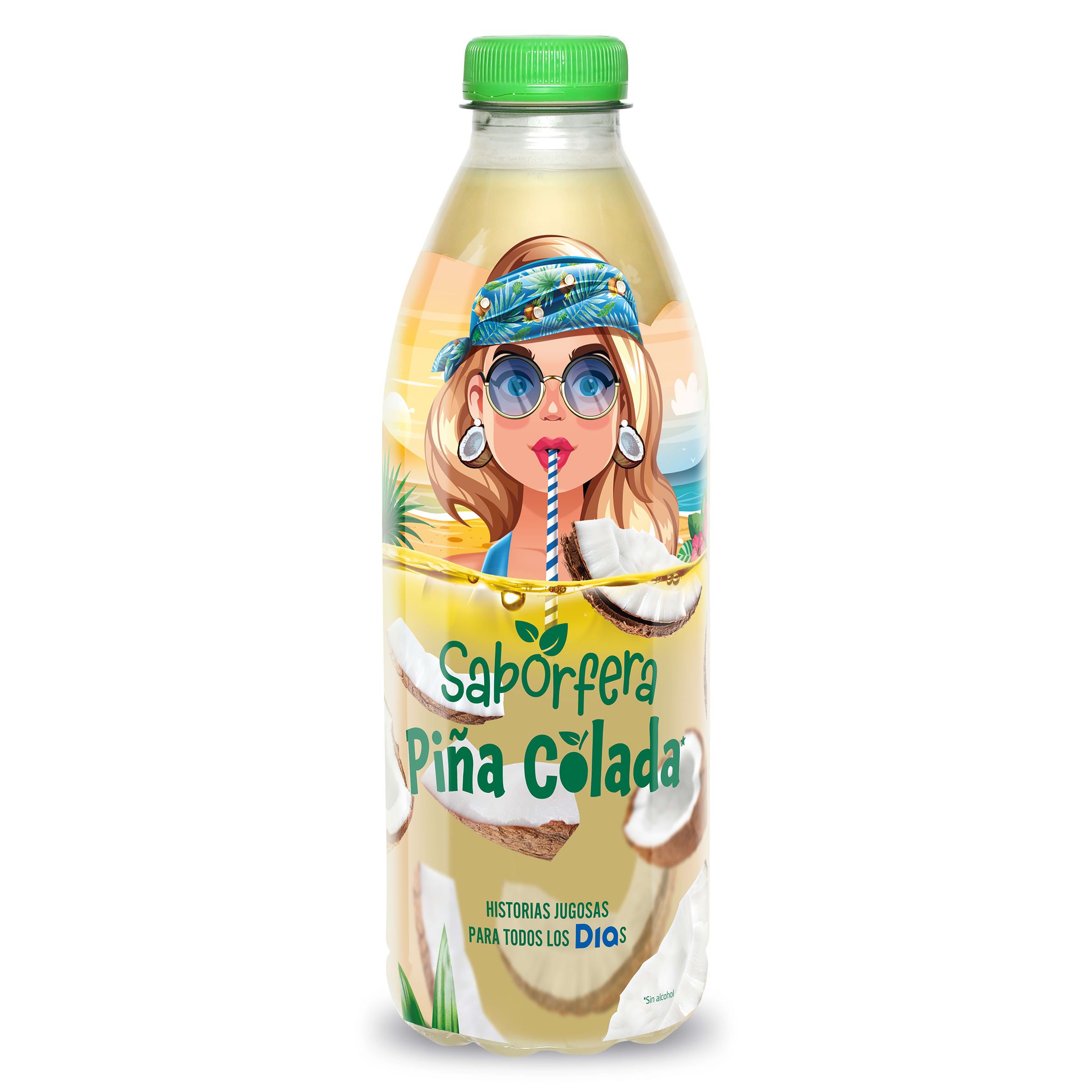 Refresco de piña colada sin gas Dia Saborfera 1 L