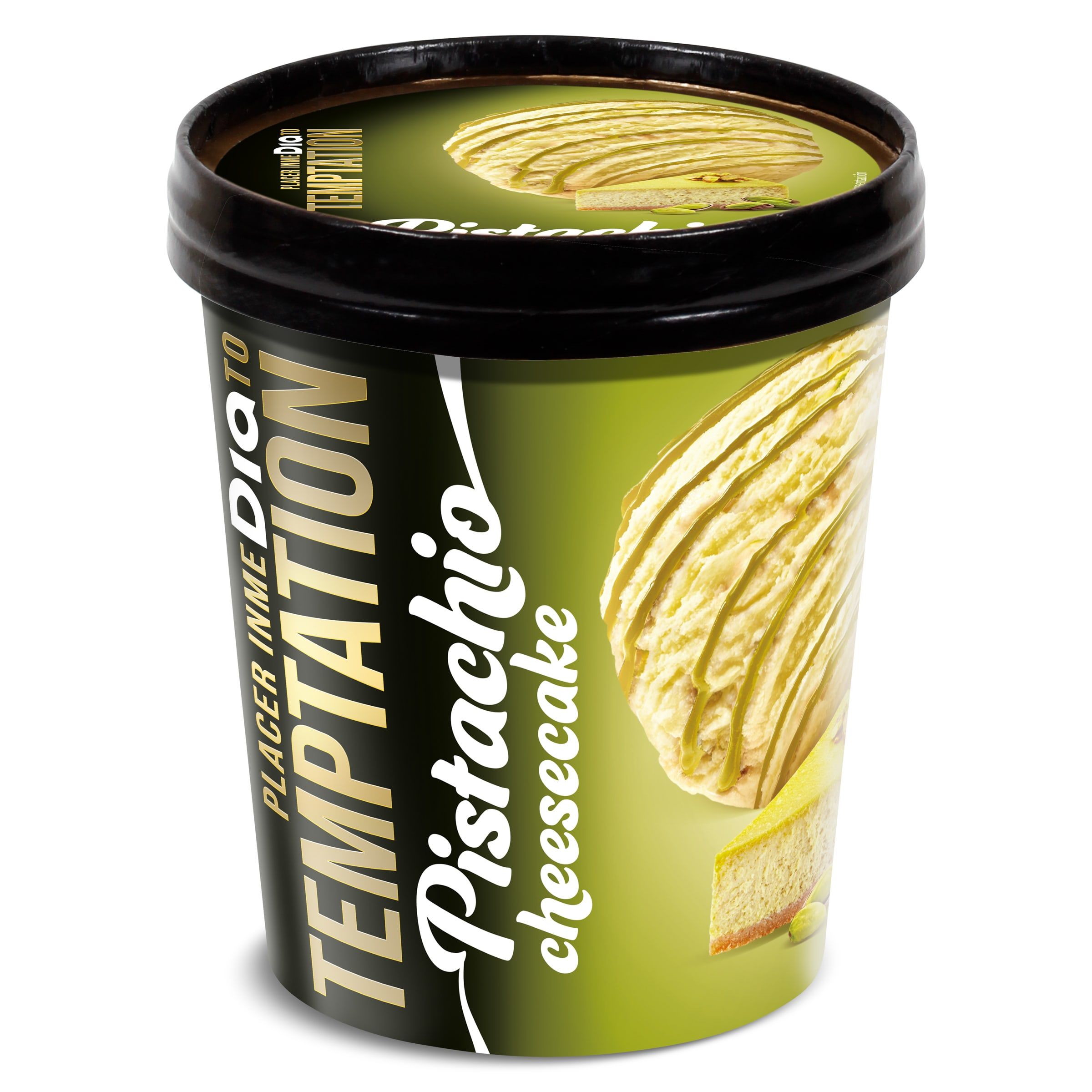 Tarrina de helado pistacho cheesecake Dia Temptation 350 g