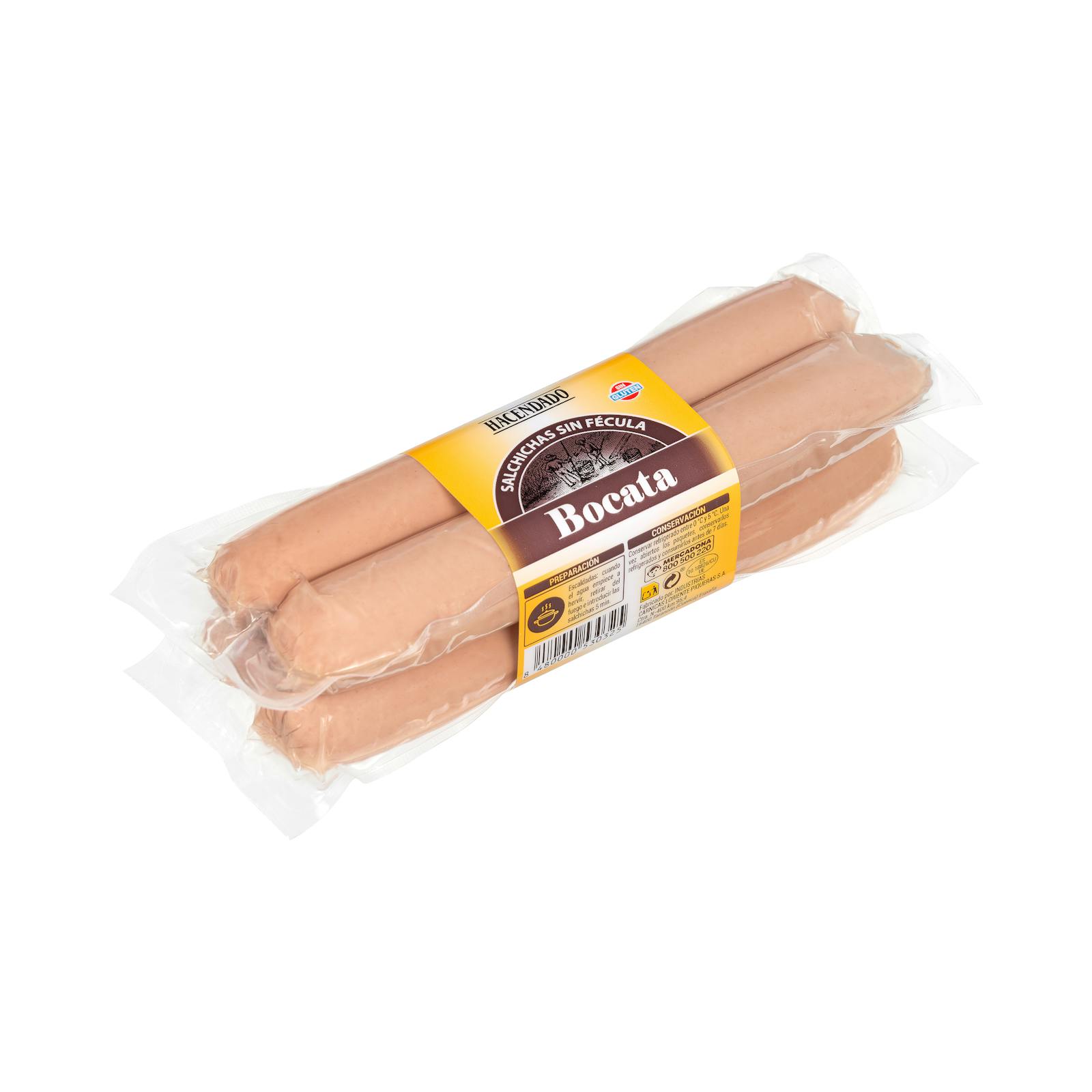 Salchichas cocidas bocata Hacendado