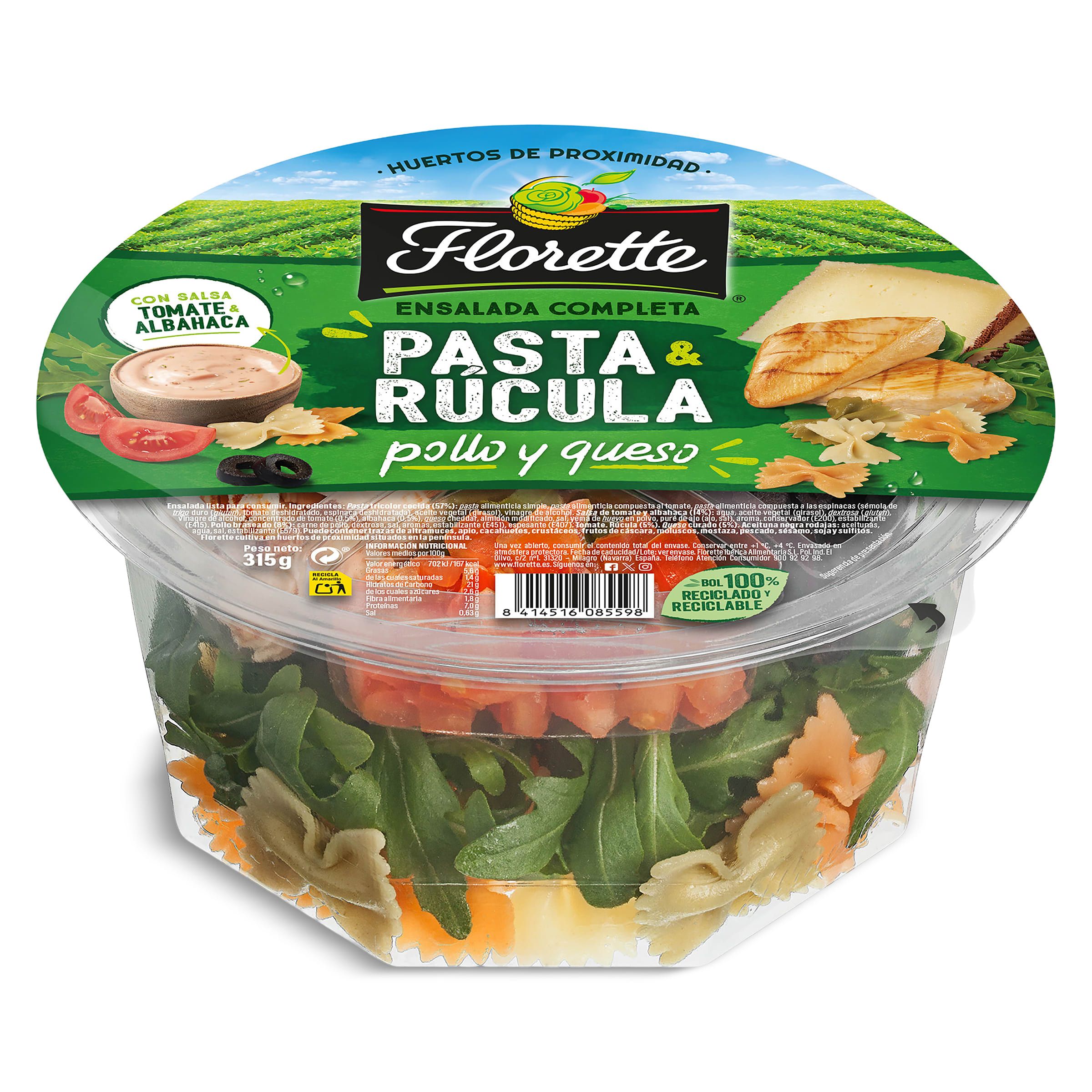 Ensalada de pasta y rúcula Florette 325 g