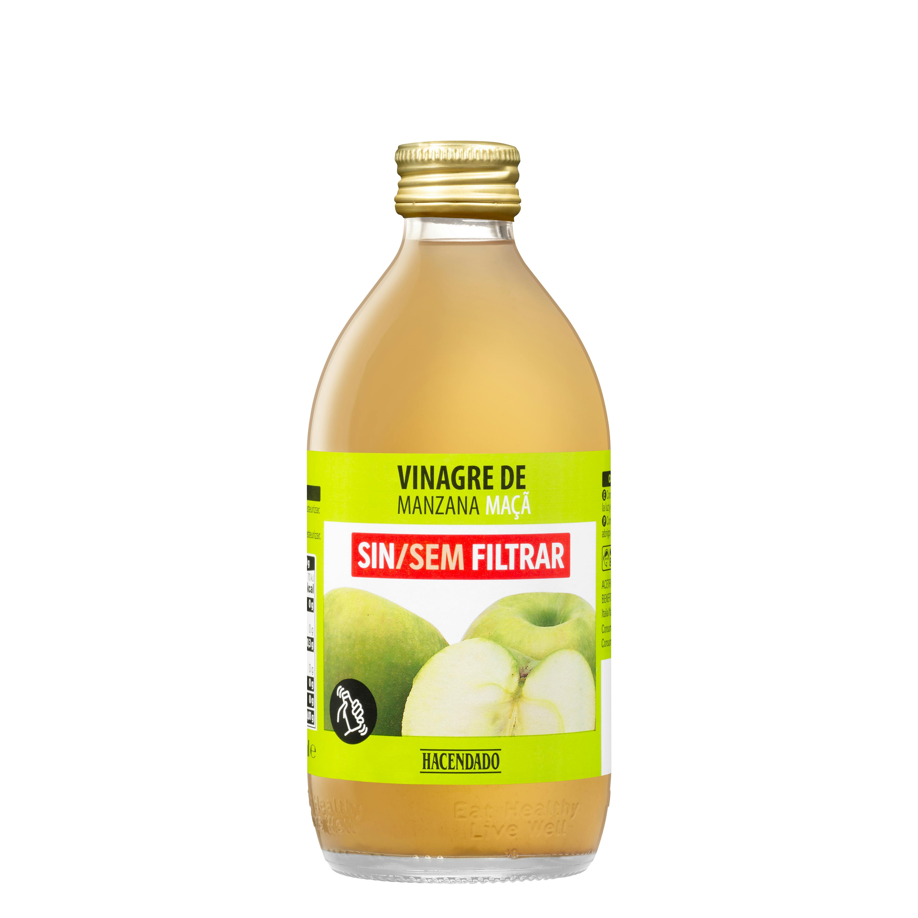 Vinagre de manzana Hacendado sin filtrar