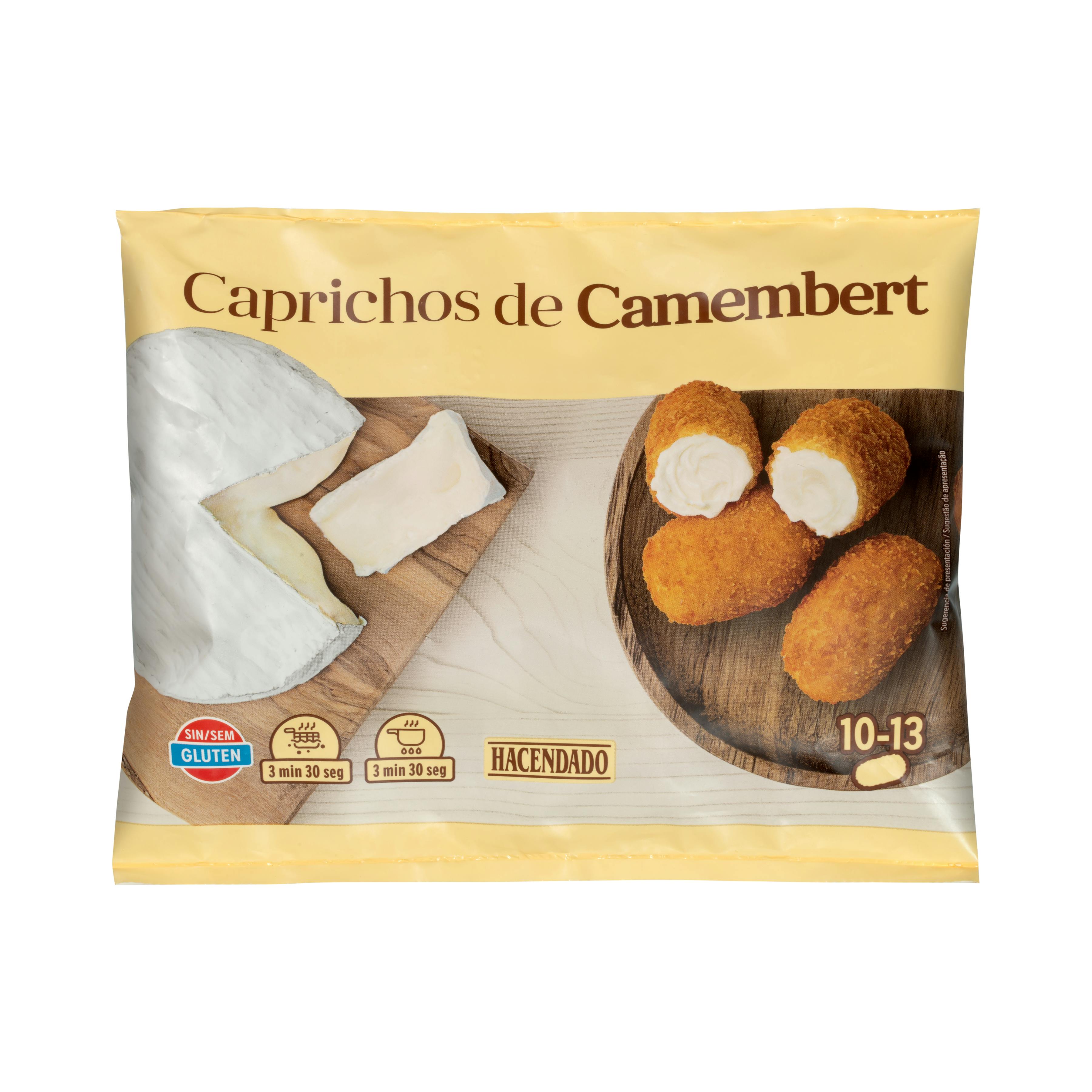 Croquetas caprichos de camembert Hacendado ultracongelados
