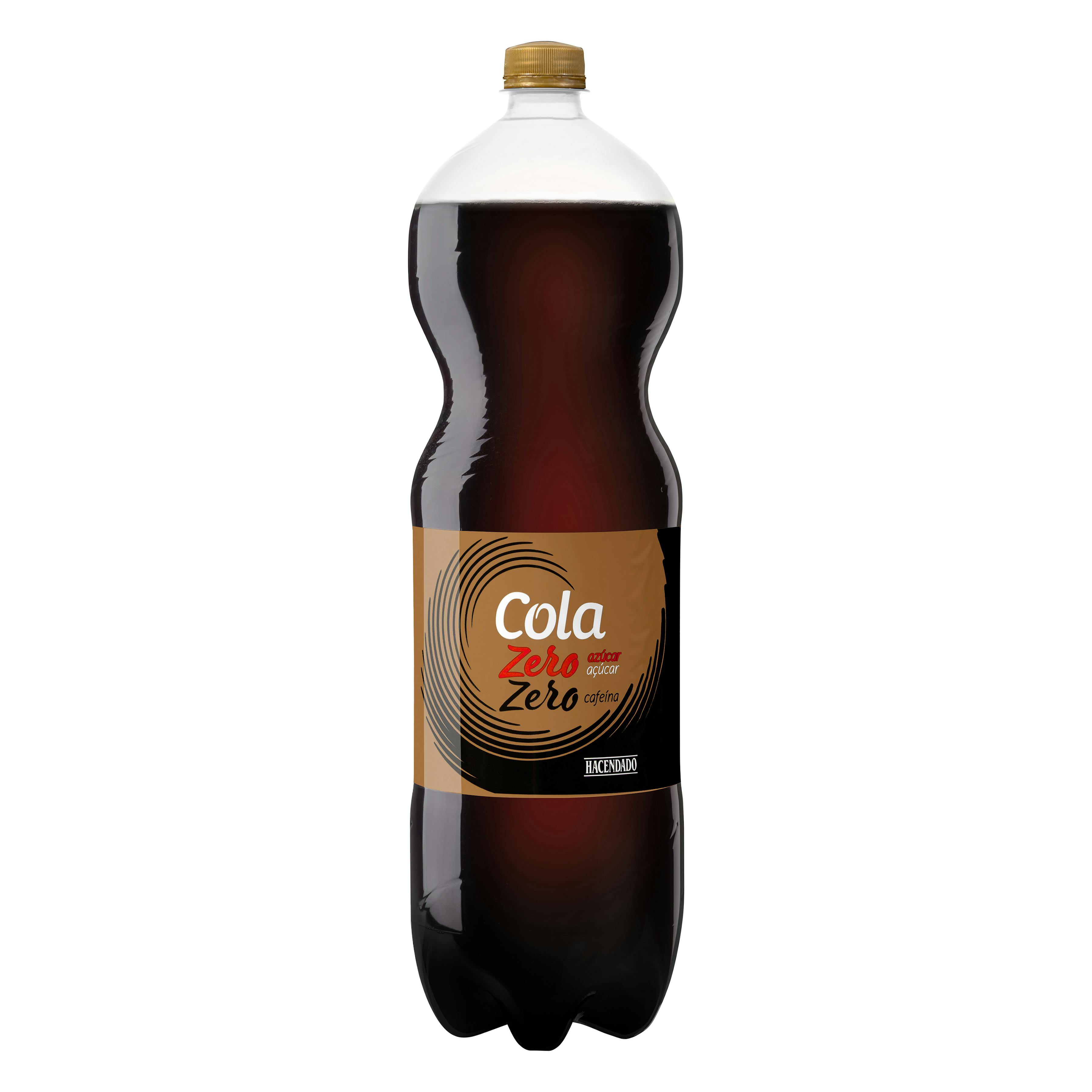 Refresco cola Hacendado zero azúcar zero cafeína