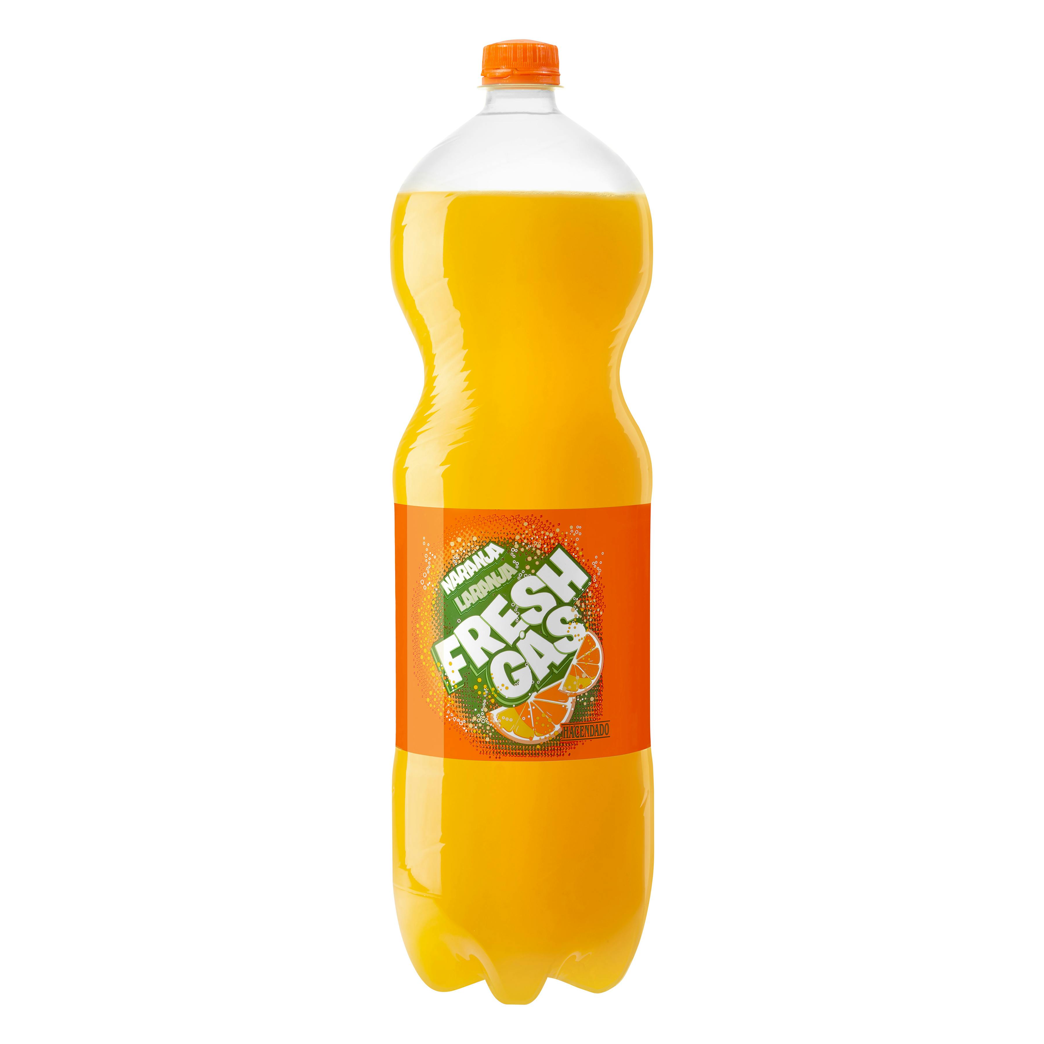 Refresco de naranja Hacendado fresh gas