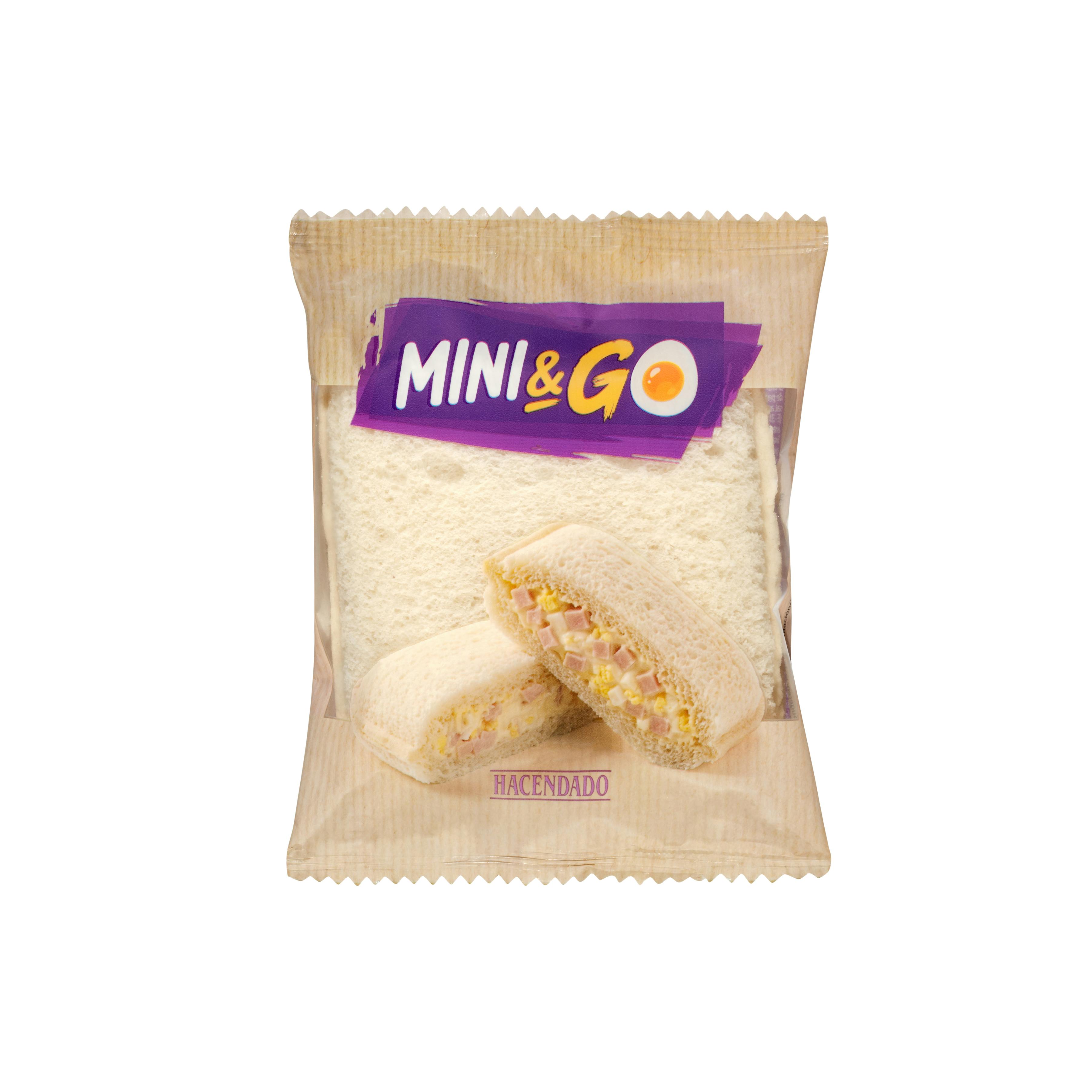 Mini sándwich de pavo y huevo revuelto Mini & Go Hacendado